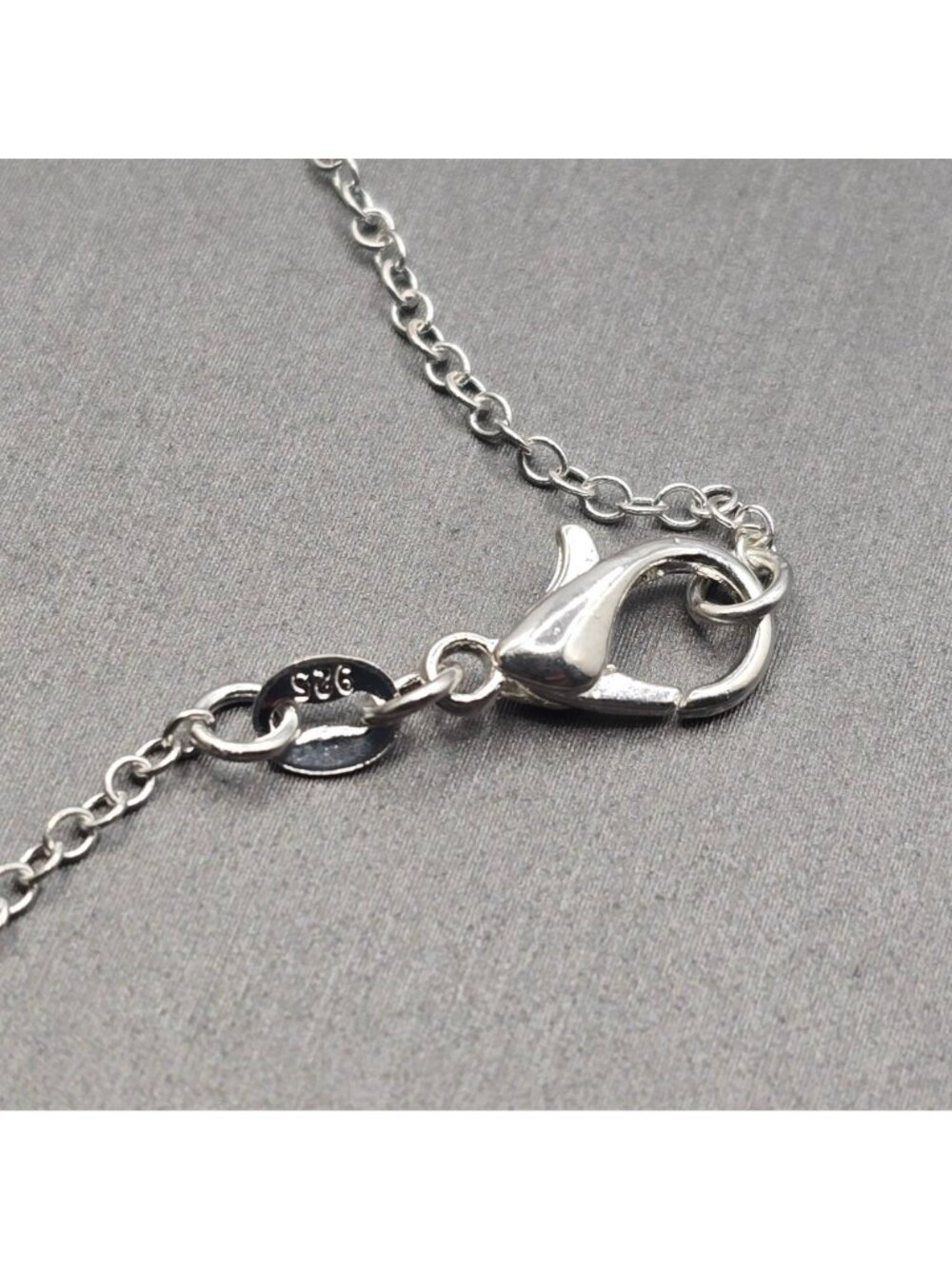 Sterling Silver Mother Daughter Heart Pendant Necklace Open Work Signed LA 925 - Picture 10 of 11